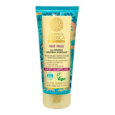 Oblepikha mascarilla capilar con hidrolato espino amarillo cabello normal,seco 200 ml, Natura Siberica