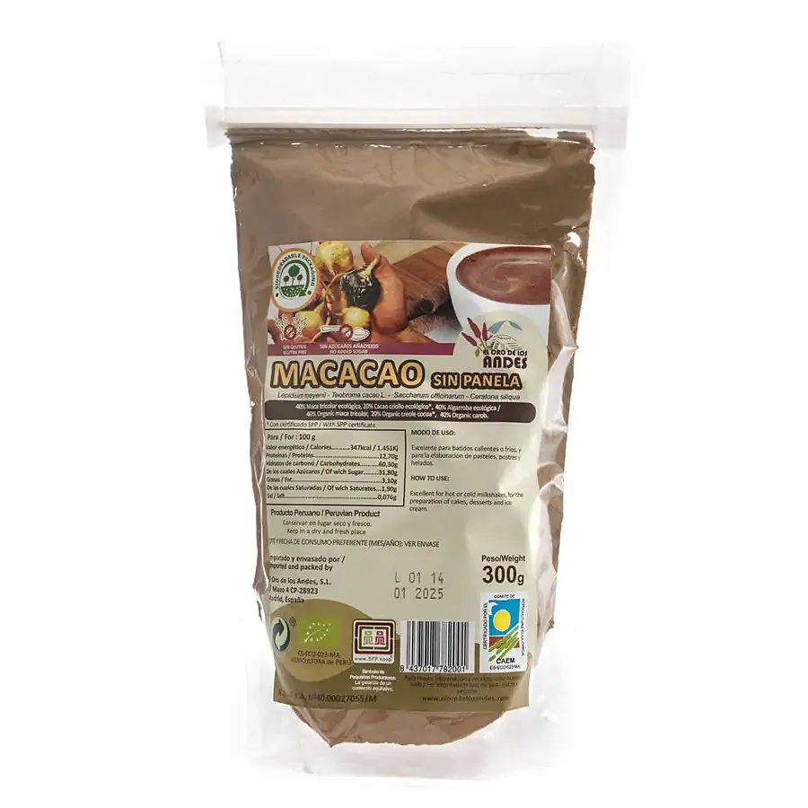 Macacao sin panela BIO 300 g, El Oro De Los Andes