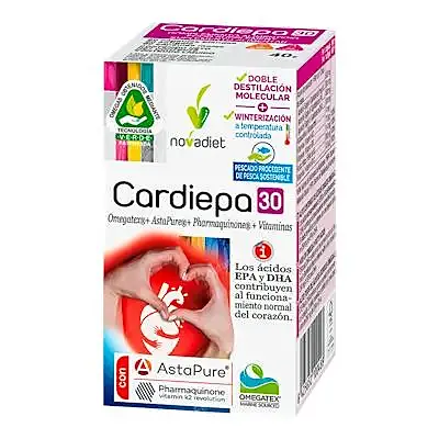 Cardiepa 30 cápsulas, Novadiet