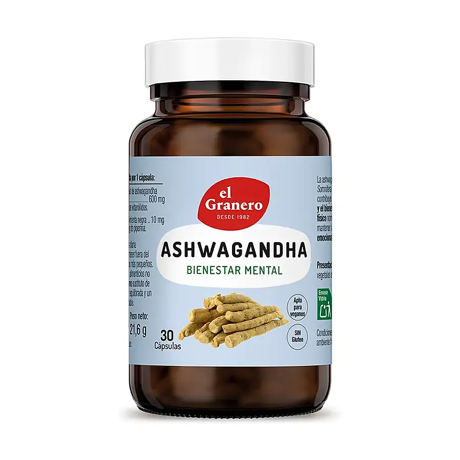 Ashwagandha 30 cápsulas, El Granero