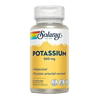 Potasio 500 mg 60 cápsulas, Solaray