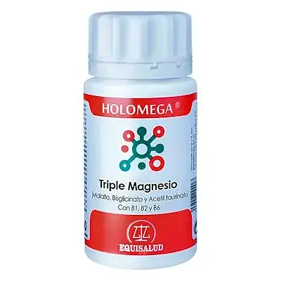 Holomega triple magnesio B1 B2 B6 180 cápsulas, Equisalud