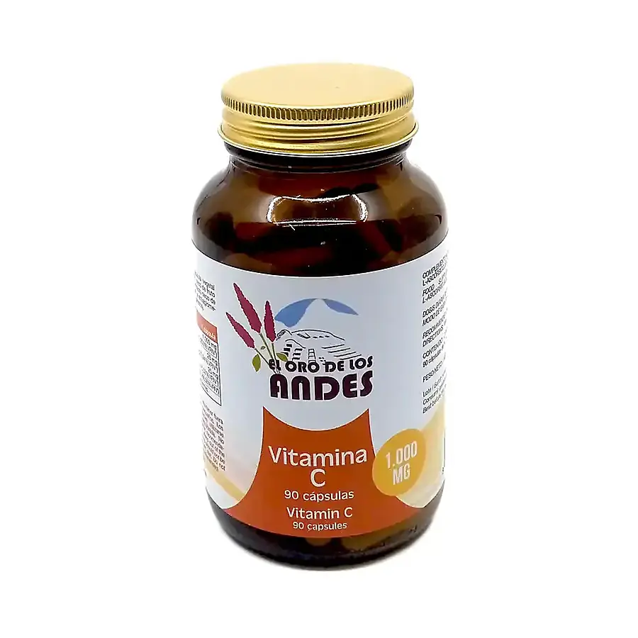 Vitamina C 1000 mg 90 cápsulas, El Oro De Los Andes