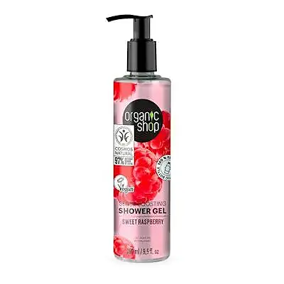 Mix gel ducha renovador frambuesa 250 ml, Organic Shop