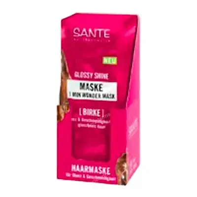 Expo mas capilar sachet 1 min brillo radiante 10 x 20 g, Sante Naturkosmetik
