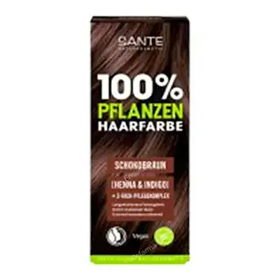 Colorante vegetal 02 marron chocolate, Sante Naturkosmetik