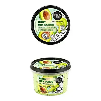 Exfoliante corporal de aguacate y chia, Organic Shop