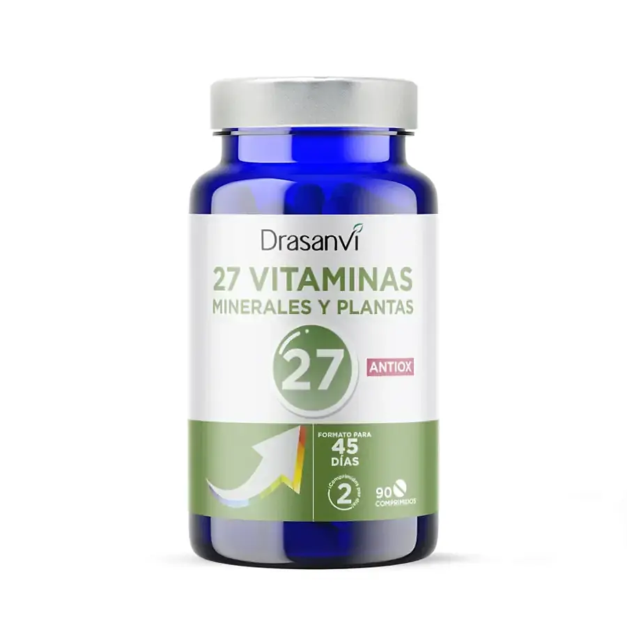 27 vitaminas + minerales antioxidantes 90 comprimidos, Drasanvi