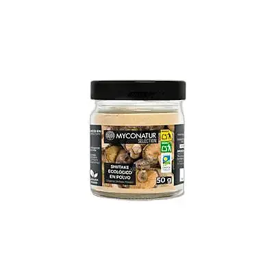 Shiitake en polvo sin gluten BIO 50 g, Myconatur