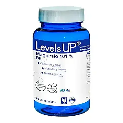 Levels up magnesio 101% vitamina B6 60 comprimidos, Bioserum