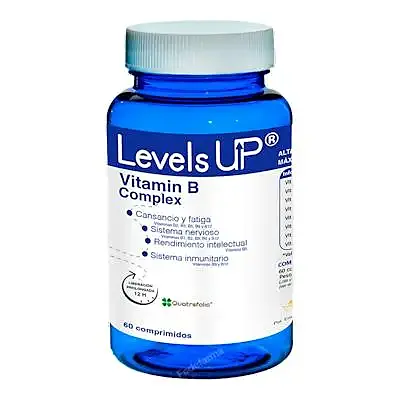 Levels up vitamina B complex 60 comprimidos, Bioserum