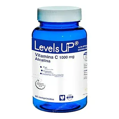 Levels up vitamina C alcalina 60 comprimidos, Bioserum