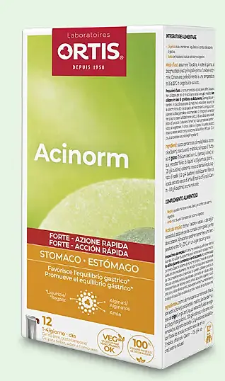 Acidorm frambuesa 12 sobres, Ortis