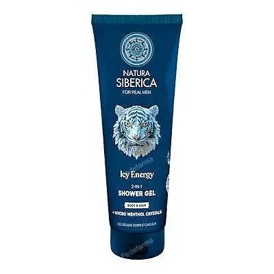Men wild arctic. gel de ducha 2 en 1 para cabello cuerpo 200 ml, Natura Siberica