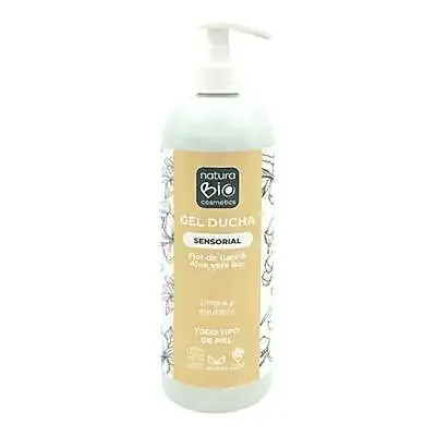 Gel ducha sensorial flor tiare & aloe vera BIO, Naturabio