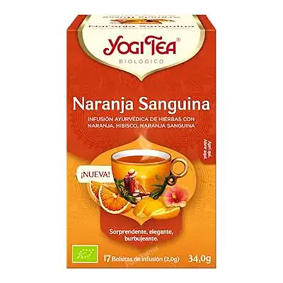 Yogi naranja sanguina BIO 17 filtros, Yogi Tea