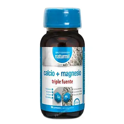 Naturmil calcio + magnesio tripla fonte 90 comprimidos, Dietmed