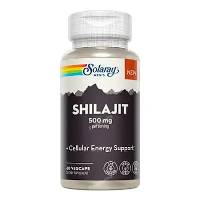 Super shilajit 500 mg 60 cápsulas vegetales, Solaray