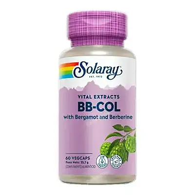 Bb - col (bergamot & berberine) 60 cápsulas vegetales, Solaray