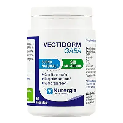 Vectidorm gaba 60 cápsulas, Nutergia