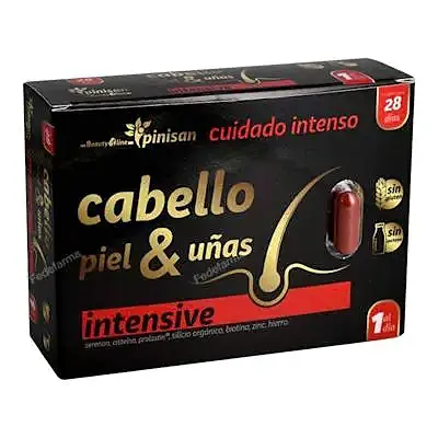 Cabello piel uñas intensive 28 cápsulas, Pinisan