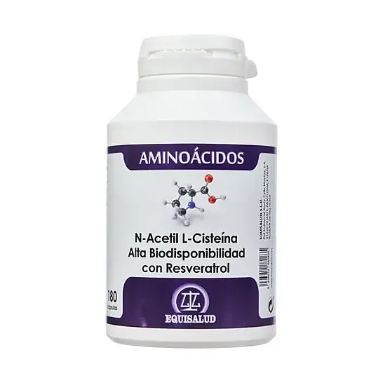 N-acetil l-cisteina alta abs resveratrol 180 cápsulas, Equisalud