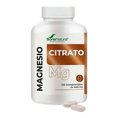 Magnesio citrato 120 comprimidos, Soria Natural