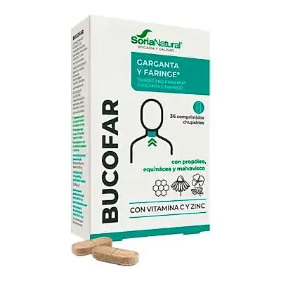 Bucofar chupables 36 comprimidos, Soria Natural