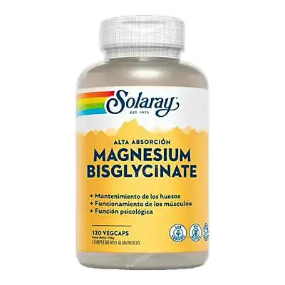Bisglycinate magnesio 240 cápsulas vegetales, Solaray