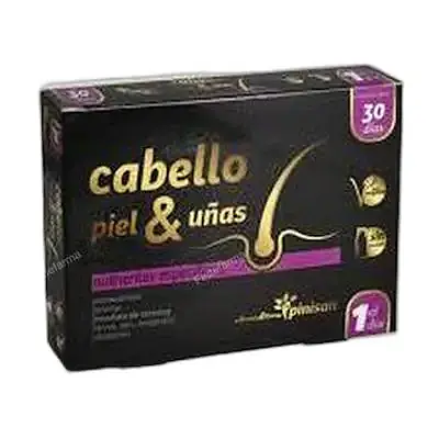 Cabello piel uñas nutrientes especificos pin 30 cápsulas, Pinisan