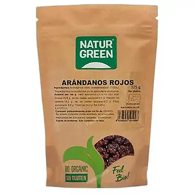 Arándanos rojos deshidratados BIO 125 g, Naturgreen
