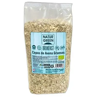 Copos de avena gruesos sin gluten BIO 1 kg, Naturgreen