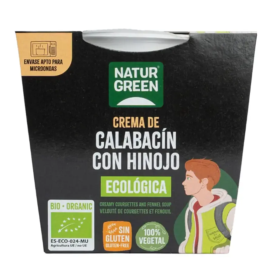 Crema calabacin hinojo BIO 310 g, Naturgreen