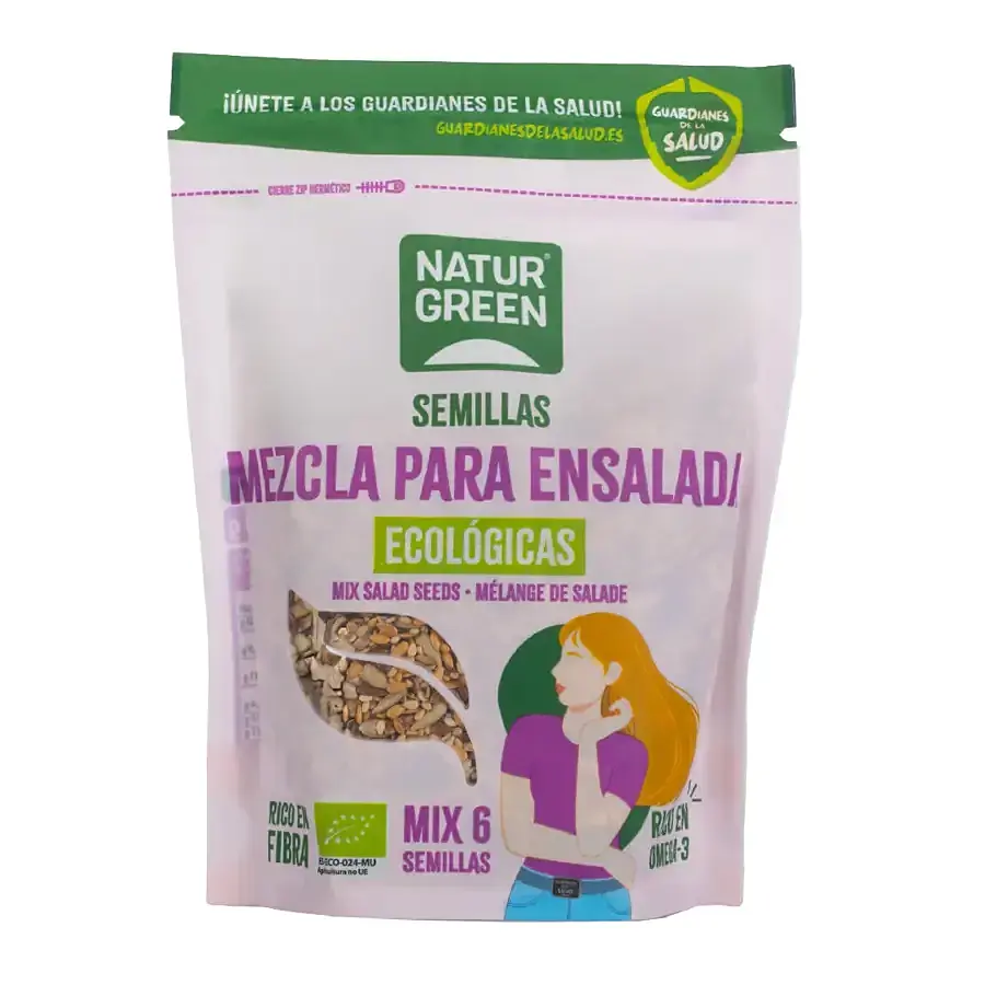 Mezcla 6 semillas ensalada BIO 200 g, Naturgreen