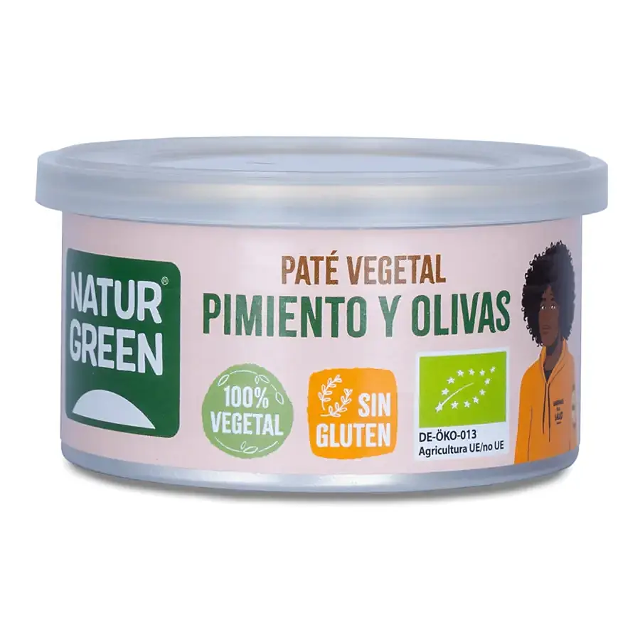 Pate pepper/pimiento olives/olivas BIO 125 g, Naturgreen