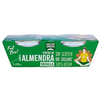 Postre almond vainilla BIO 2 x 125 g, Naturgreen