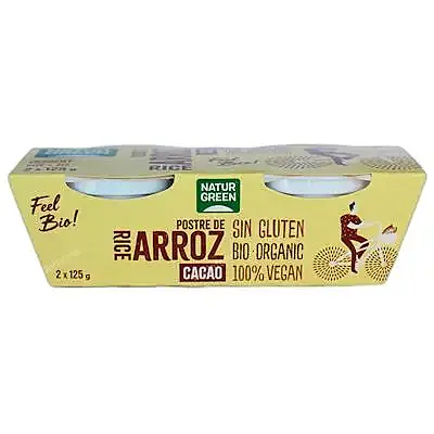 Postre arroz cacao BIO 2 x 125 g, Naturgreen