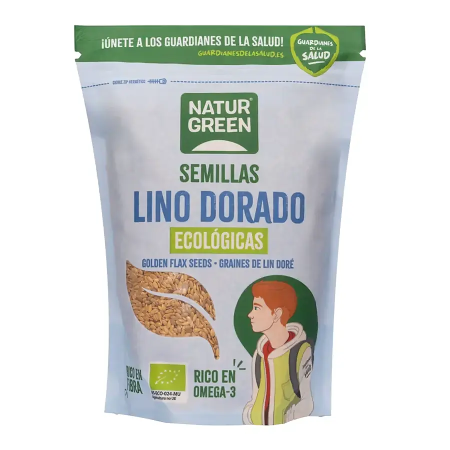 Semillas lino dorado BIO 500 g, Naturgreen