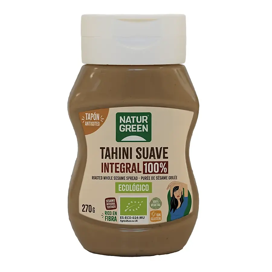 Tahini suave integral antigoteo BIO 270 g, Naturgreen