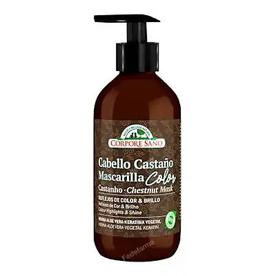 Mascarilla color cabellos castaños 280 ml, Corpore Sano