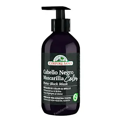 Mascarilla color cabellos negros 280 ml, Corpore Sano