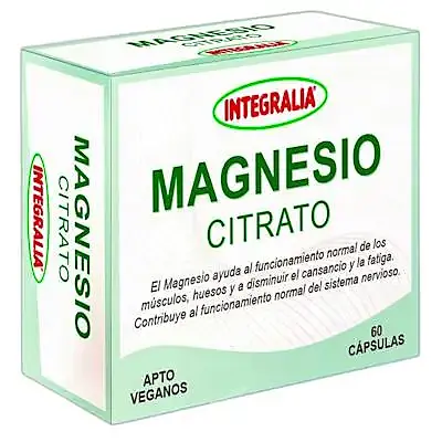 Magnesio citrato 60 cápsulas, Integralia