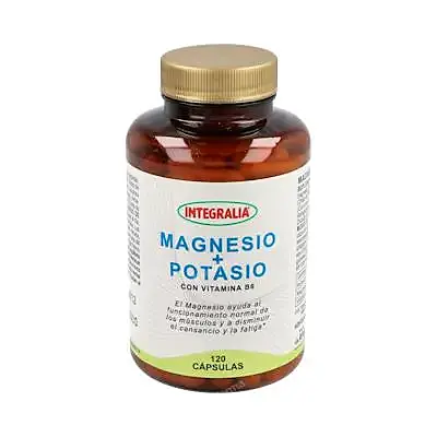 Magnesio+potasio 120 cápsulas, Integralia