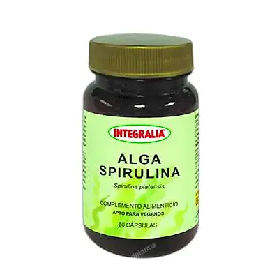 Alga spirulina 60 cápsulas, Integralia