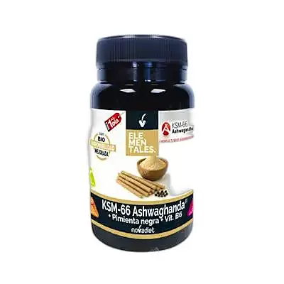 Ksm 66 ashwagandha+pimienta negra 30 cápsulas, Novadiet