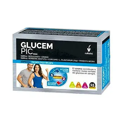 Glucem pic 15 comprimidos, Novadiet
