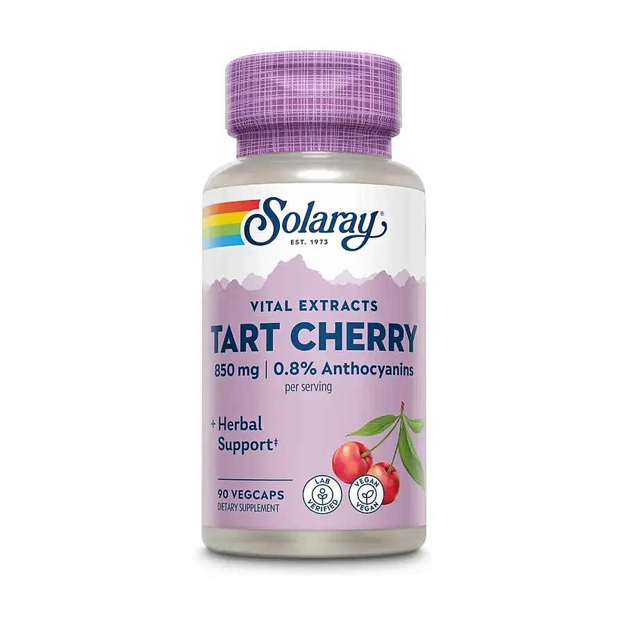 Tart cherry 90 cápsulas vegetales, Solaray
