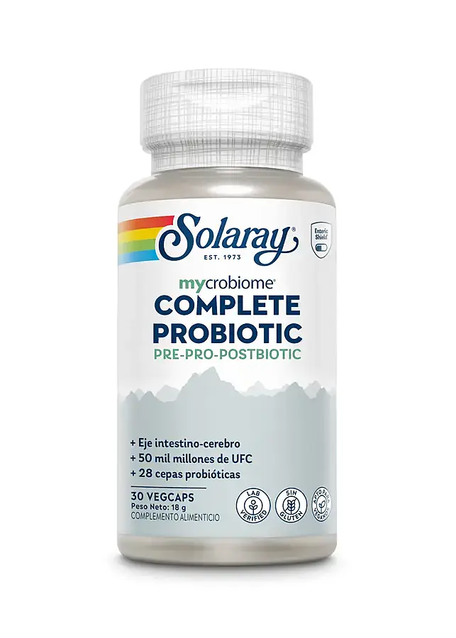 Complete probiotic 30 cápsulas vegetales, Solaray