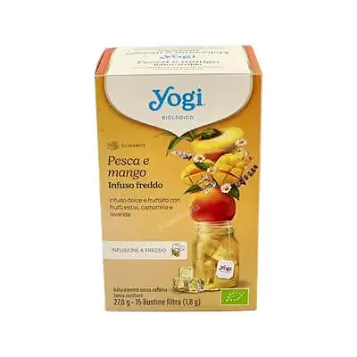 Yogi melocoton mango té frio BIO 15 infusiones, Yogi Tea