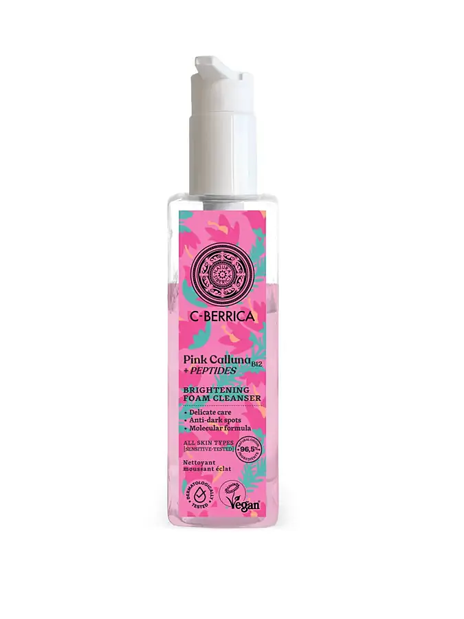 Pink calluna espuma limpiadora iluminador 150 ml, Natura Siberica